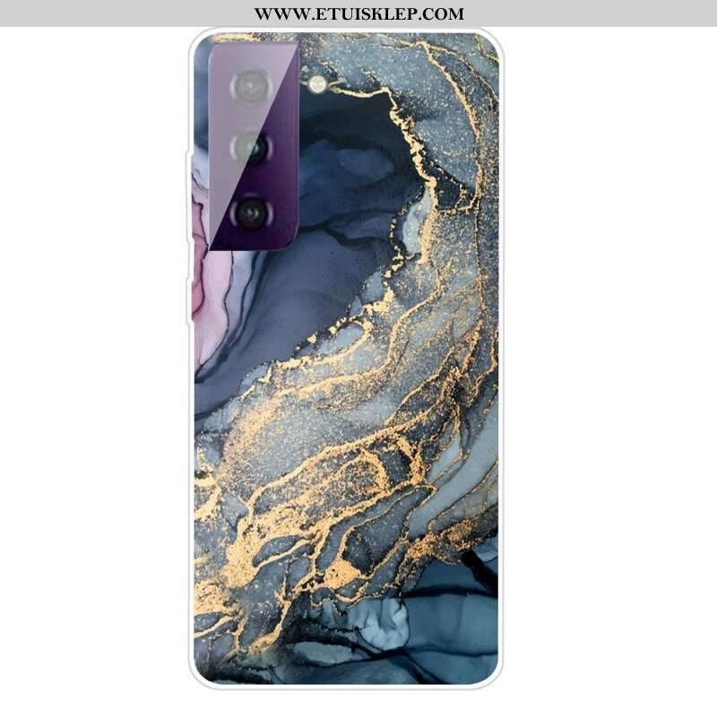 Etui do Samsung Galaxy S21 FE Kolorowy Marmur